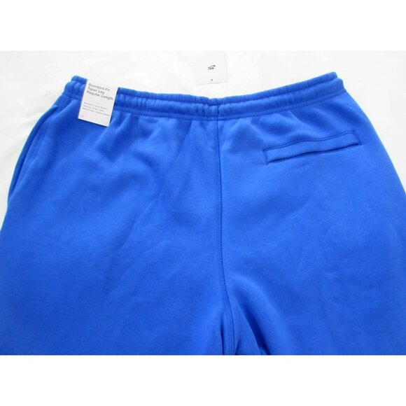 Nike Club Men's Tapered Leg Fleece Lined Jogger pants Royal Blue Orange NWT - Picture 6 of 8